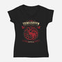 Team Black-Womens-V-Neck-Tee-teesgeex