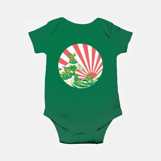 The Great Wave Of Cowabunga-Baby-Basic-Onesie-dalethesk8er