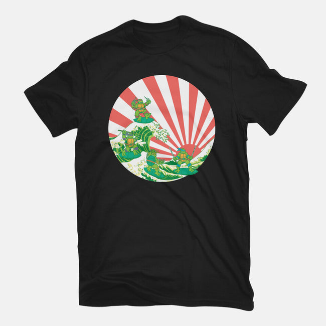 The Great Wave Of Cowabunga-Youth-Basic-Tee-dalethesk8er