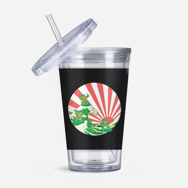 The Great Wave Of Cowabunga-None-Acrylic Tumbler-Drinkware-dalethesk8er