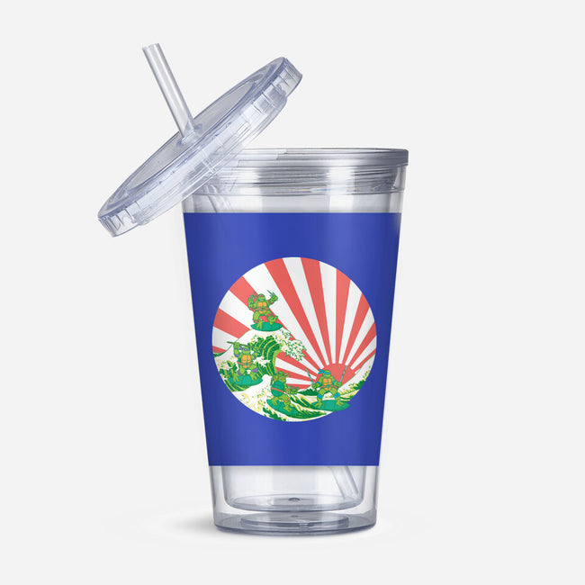 The Great Wave Of Cowabunga-None-Acrylic Tumbler-Drinkware-dalethesk8er