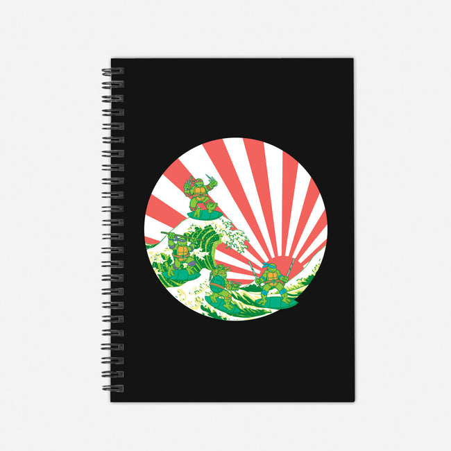 The Great Wave Of Cowabunga-None-Dot Grid-Notebook-dalethesk8er