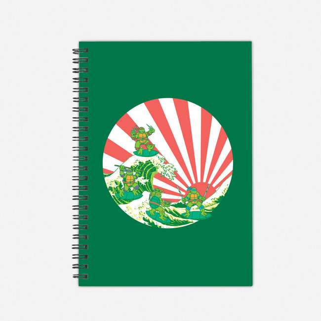 The Great Wave Of Cowabunga-None-Dot Grid-Notebook-dalethesk8er