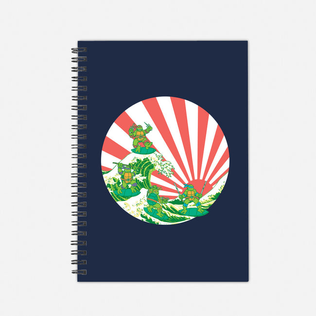 The Great Wave Of Cowabunga-None-Dot Grid-Notebook-dalethesk8er