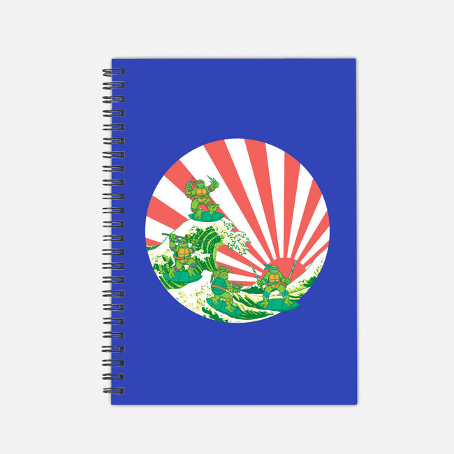 The Great Wave Of Cowabunga-None-Dot Grid-Notebook-dalethesk8er