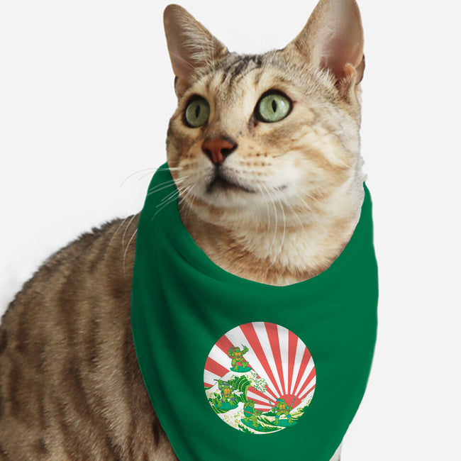 The Great Wave Of Cowabunga-Cat-Bandana-Pet Collar-dalethesk8er