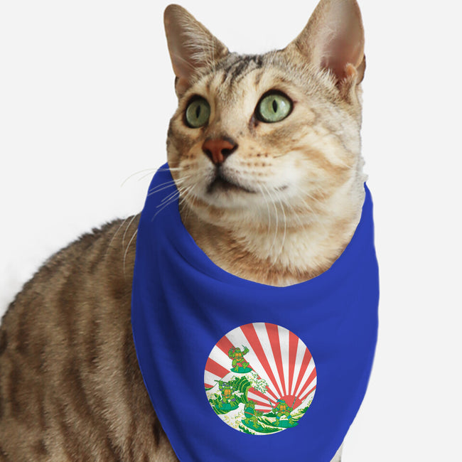 The Great Wave Of Cowabunga-Cat-Bandana-Pet Collar-dalethesk8er