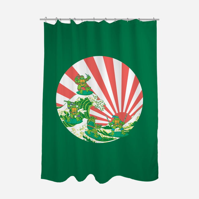 The Great Wave Of Cowabunga-None-Polyester-Shower Curtain-dalethesk8er