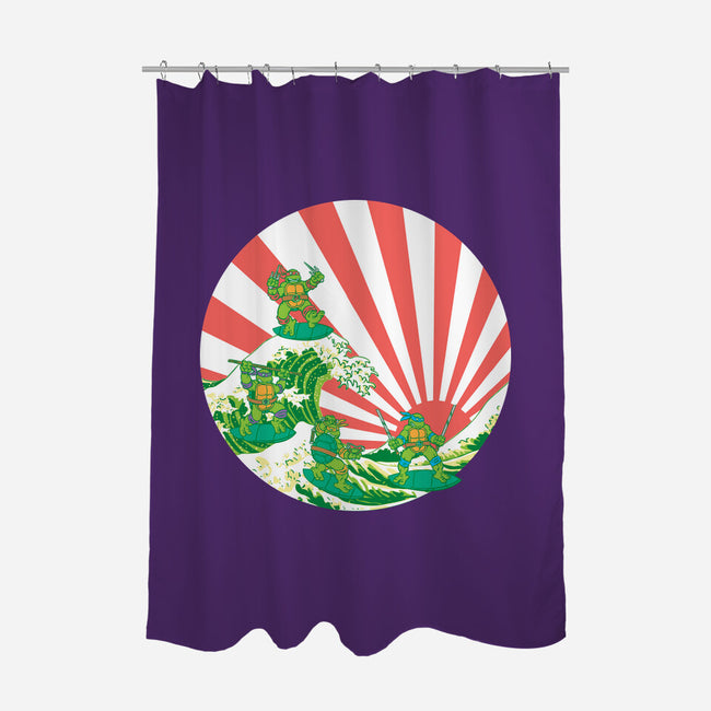 The Great Wave Of Cowabunga-None-Polyester-Shower Curtain-dalethesk8er