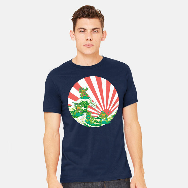 The Great Wave Of Cowabunga-Mens-Heavyweight-Tee-dalethesk8er