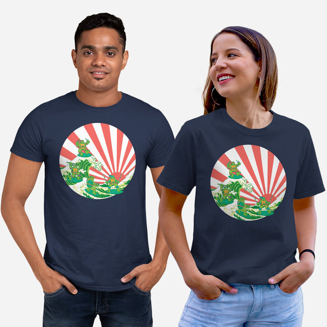 The Great Wave Of Cowabunga-Unisex-Basic-Tee-dalethesk8er