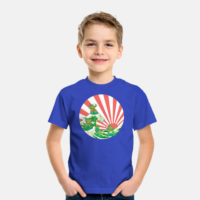 The Great Wave Of Cowabunga-Youth-Basic-Tee-dalethesk8er