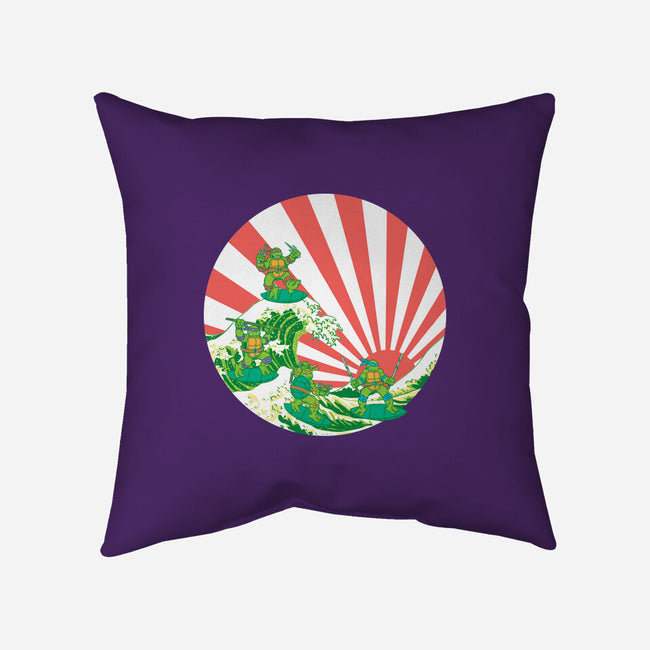 The Great Wave Of Cowabunga-None-Non-Removable Cover w Insert-Throw Pillow-dalethesk8er