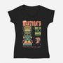 Martian Mai Tai-Womens-V-Neck-Tee-Nemons