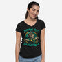 All Doomed-Womens-V-Neck-Tee-teesgeex