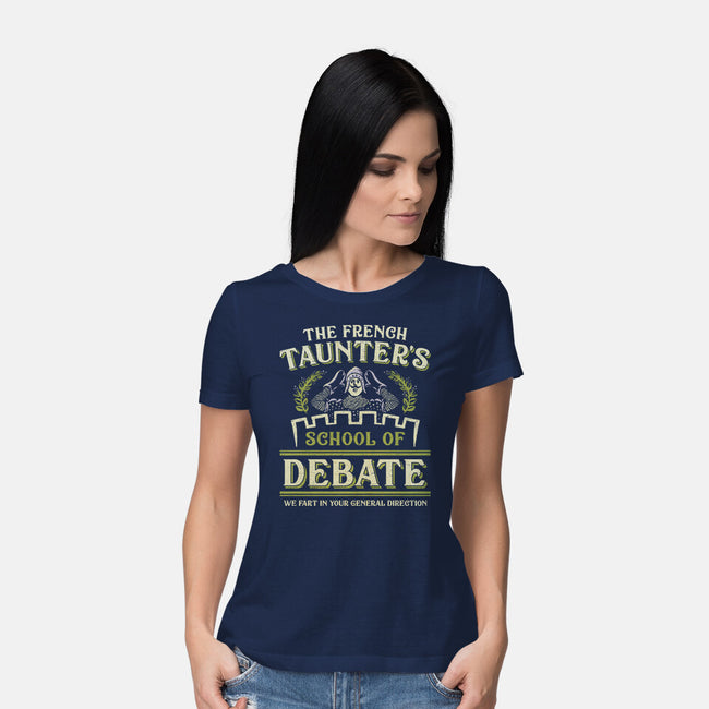 Taunter's Debate School-Womens-Basic-Tee-kg07