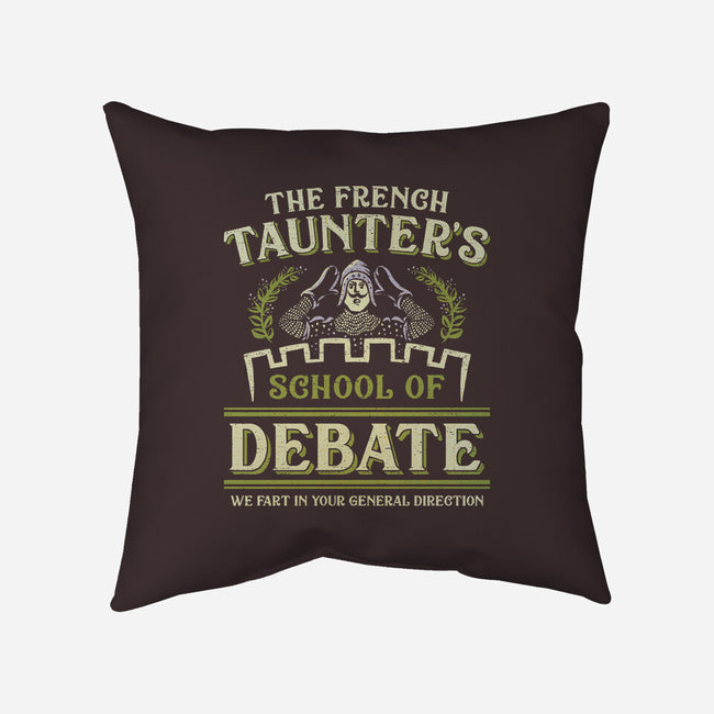 Taunter's Debate School-None-Non-Removable Cover w Insert-Throw Pillow-kg07