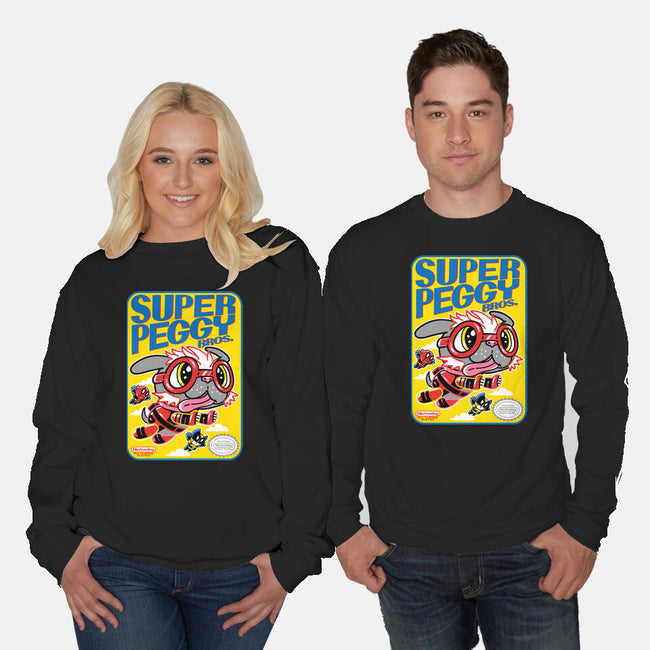 Super Peggy Bros-Unisex-Crew Neck-Sweatshirt-naomori