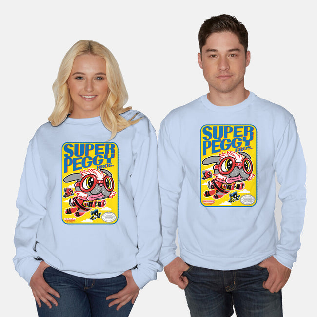 Super Peggy Bros-Unisex-Crew Neck-Sweatshirt-naomori