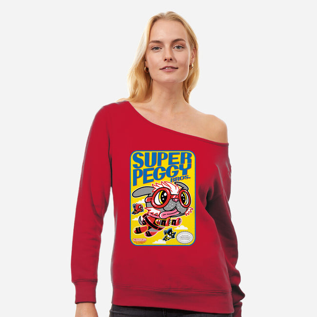 Super Peggy Bros-Womens-Off Shoulder-Sweatshirt-naomori