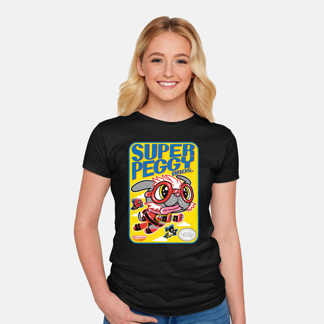 Super Peggy Bros-Womens-Fitted-Tee-naomori