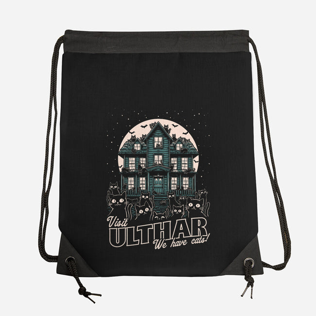 Cats Visit Ulthar-None-Drawstring-Bag-Studio Mootant