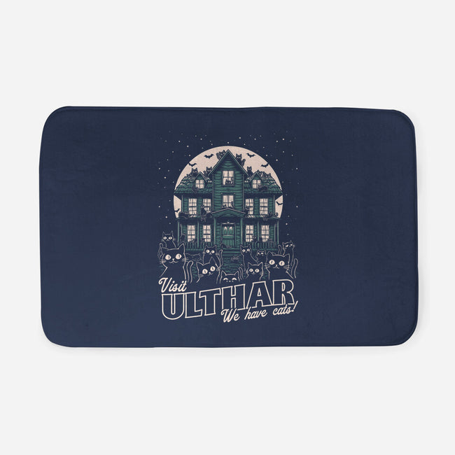 Cats Visit Ulthar-None-Memory Foam-Bath Mat-Studio Mootant