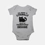 Figuratively Insane-Baby-Basic-Onesie-kg07