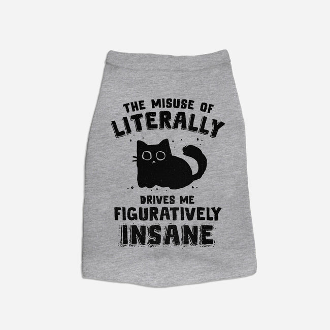 Figuratively Insane-Cat-Basic-Pet Tank-kg07