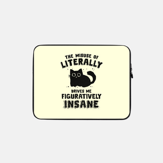 Figuratively Insane-None-Zippered-Laptop Sleeve-kg07