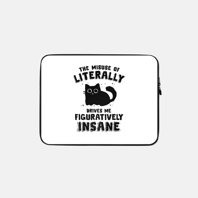 Figuratively Insane-None-Zippered-Laptop Sleeve-kg07