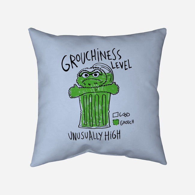 High Grouchiness Level-None-Non-Removable Cover w Insert-Throw Pillow-demonigote