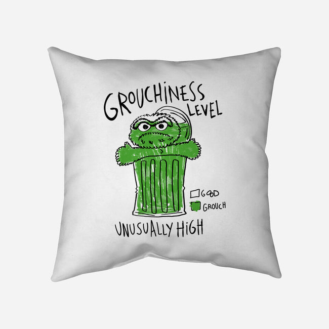 High Grouchiness Level-None-Non-Removable Cover w Insert-Throw Pillow-demonigote