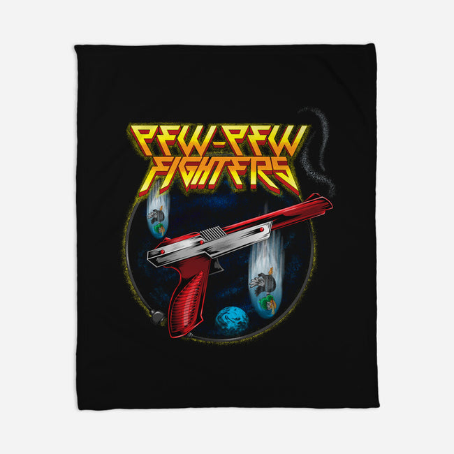 Pew-Pew Fighters-None-Fleece-Blanket-Kladenko