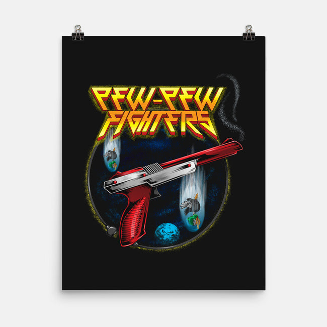 Pew-Pew Fighters-None-Matte-Poster-Kladenko