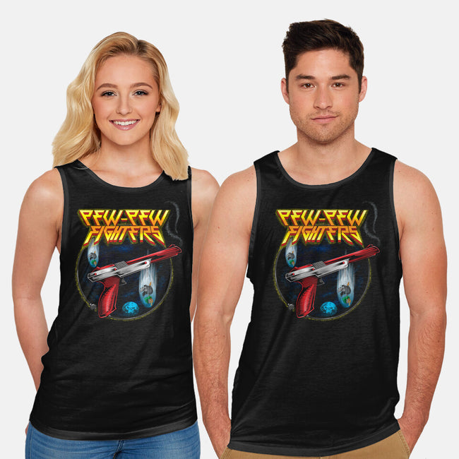 Pew-Pew Fighters-Unisex-Basic-Tank-Kladenko