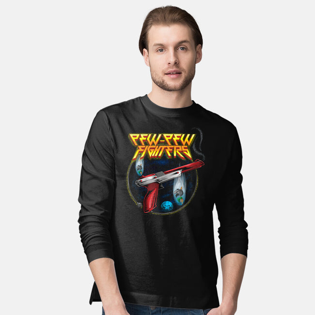 Pew-Pew Fighters-Mens-Long Sleeved-Tee-Kladenko