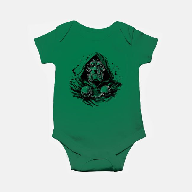 Doom The Destroyer-Baby-Basic-Onesie-ddjvigo