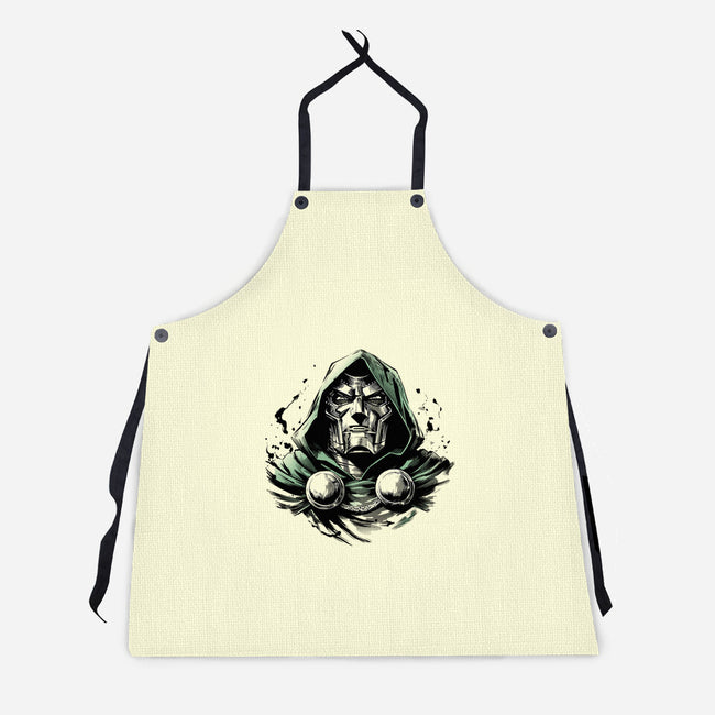 Doom The Destroyer-Unisex-Kitchen-Apron-ddjvigo