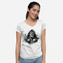 Doom The Destroyer-Womens-V-Neck-Tee-ddjvigo