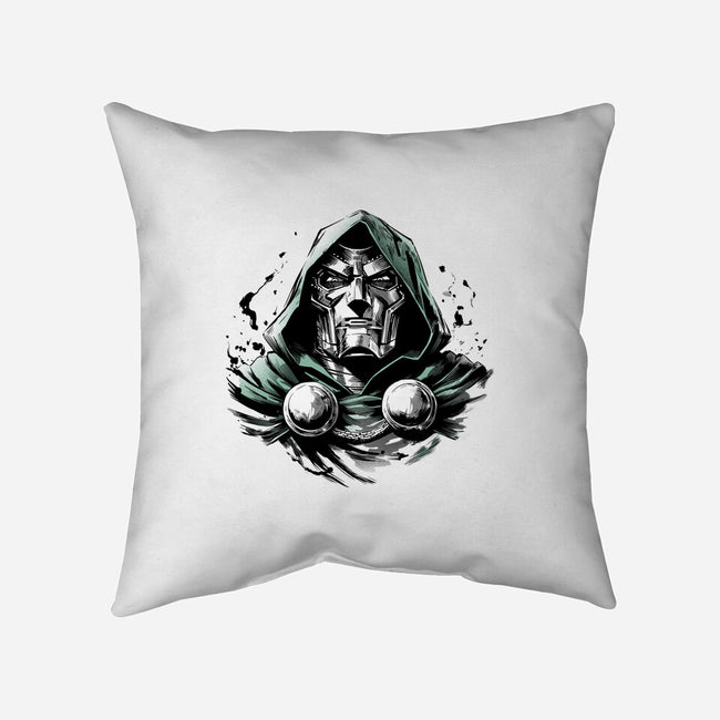 Doom The Destroyer-None-Non-Removable Cover w Insert-Throw Pillow-ddjvigo