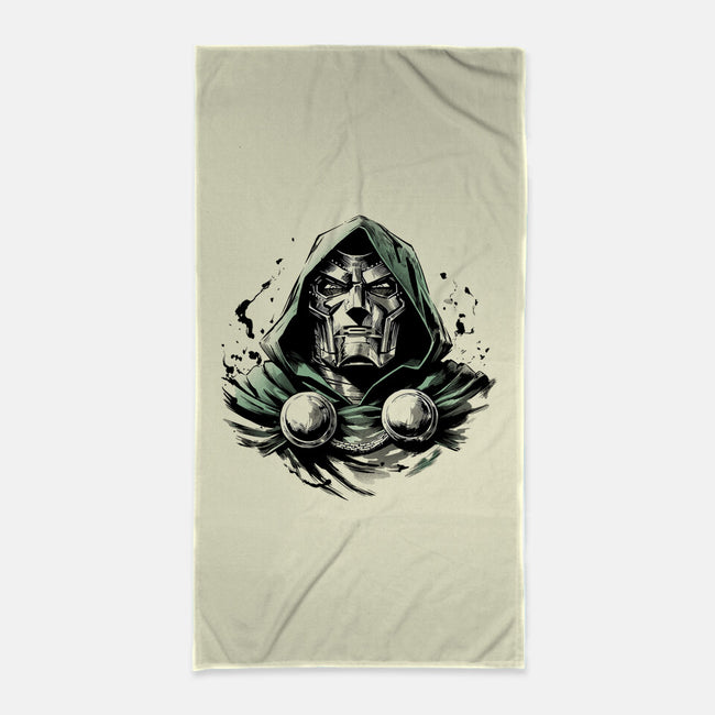 Doom The Destroyer-None-Beach-Towel-ddjvigo