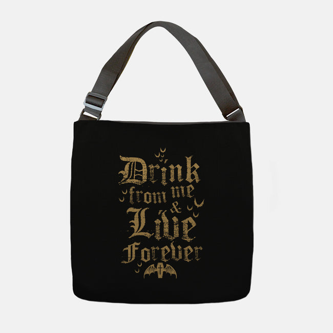 Drink From Me-None-Adjustable Tote-Bag-Nemons