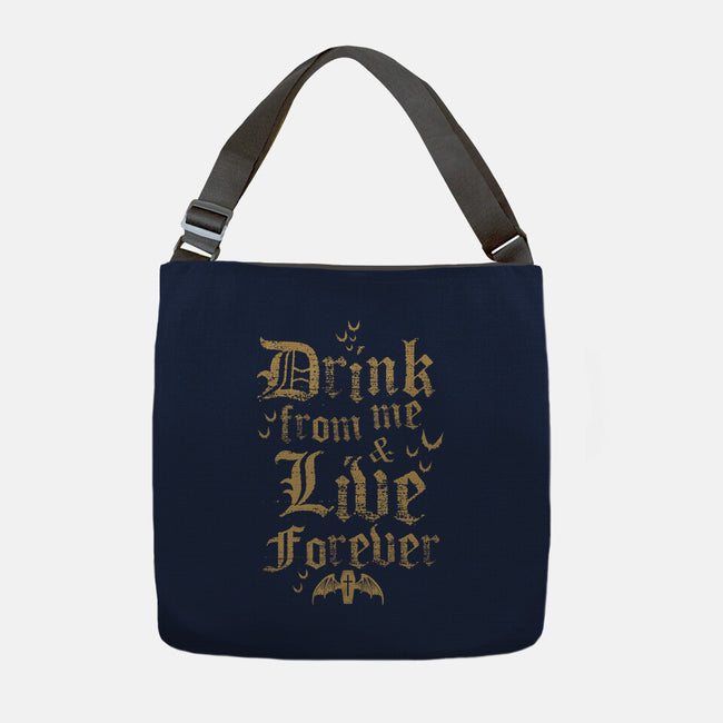 Drink From Me-None-Adjustable Tote-Bag-Nemons