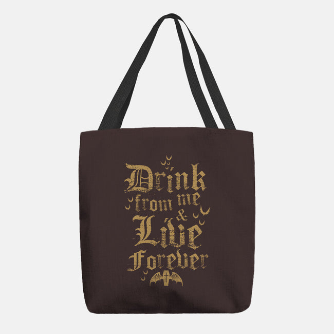 Drink From Me-None-Basic Tote-Bag-Nemons