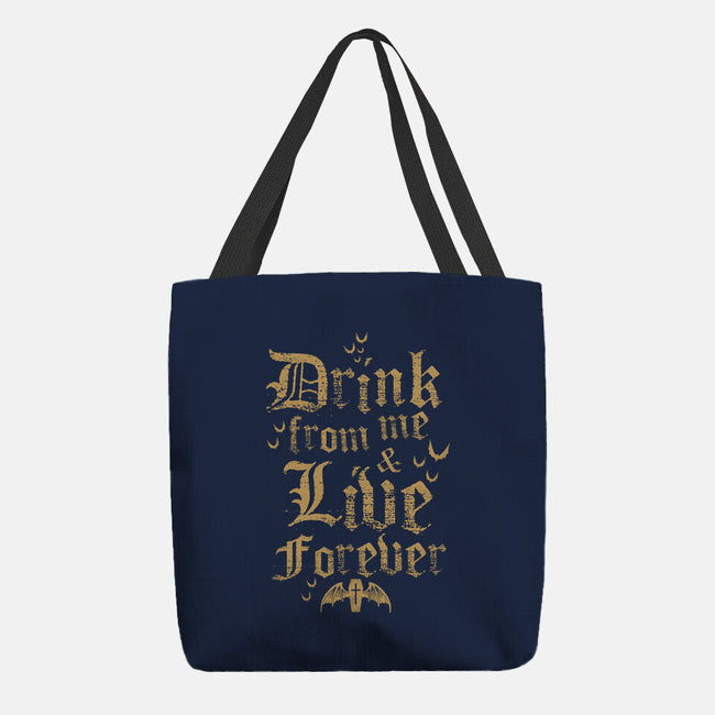 Drink From Me-None-Basic Tote-Bag-Nemons