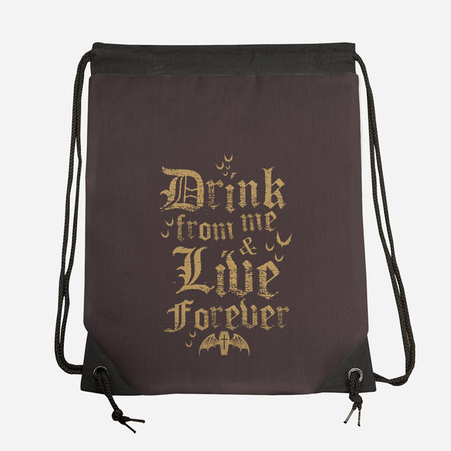 Drink From Me-None-Drawstring-Bag-Nemons