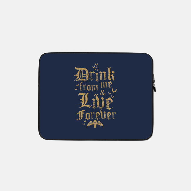 Drink From Me-None-Zippered-Laptop Sleeve-Nemons