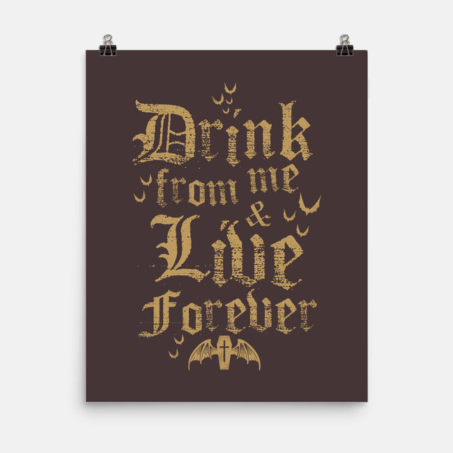 Drink From Me-None-Matte-Poster-Nemons