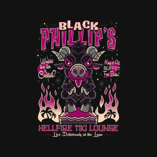 Black Phillips Hellfire Tiki Lounge-Youth-Crew Neck-Sweatshirt-Nemons